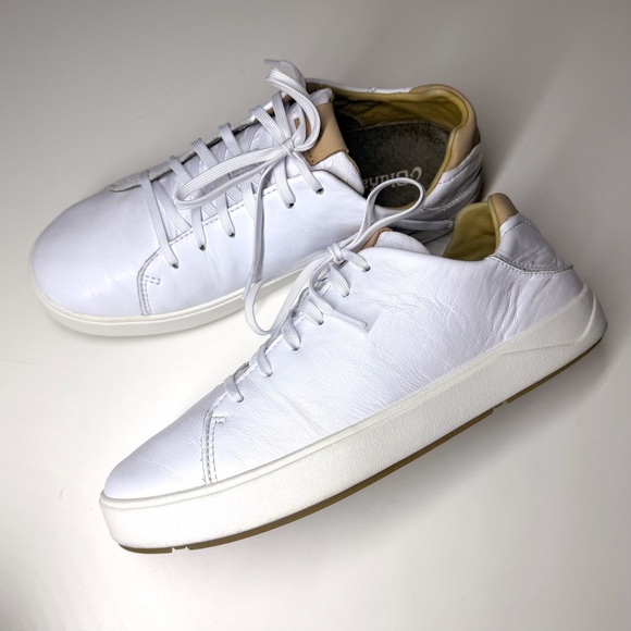 OLUKAI Men’s Lae‘ahi Li ‘Ili Convertible Leather Sneakers White Size- 9 - Picture 8 of 9